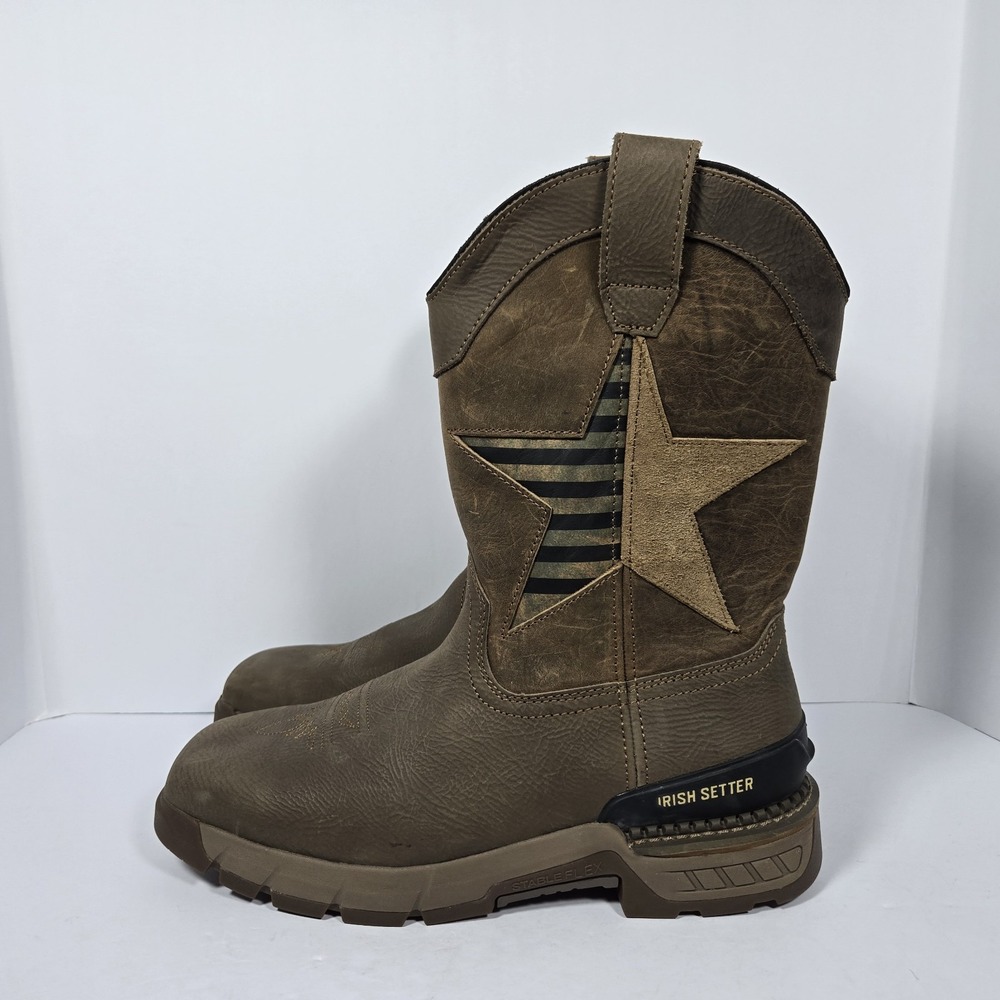 RED WING Irish Setter Two Harbors Pull On Boots Work Mens 12 Brown 83995